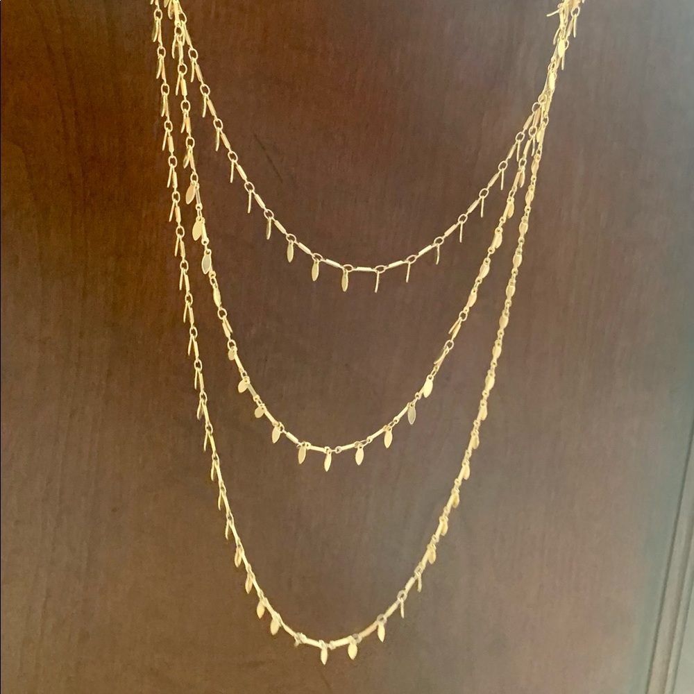 Original “Rachel” Three-layer gold necklace